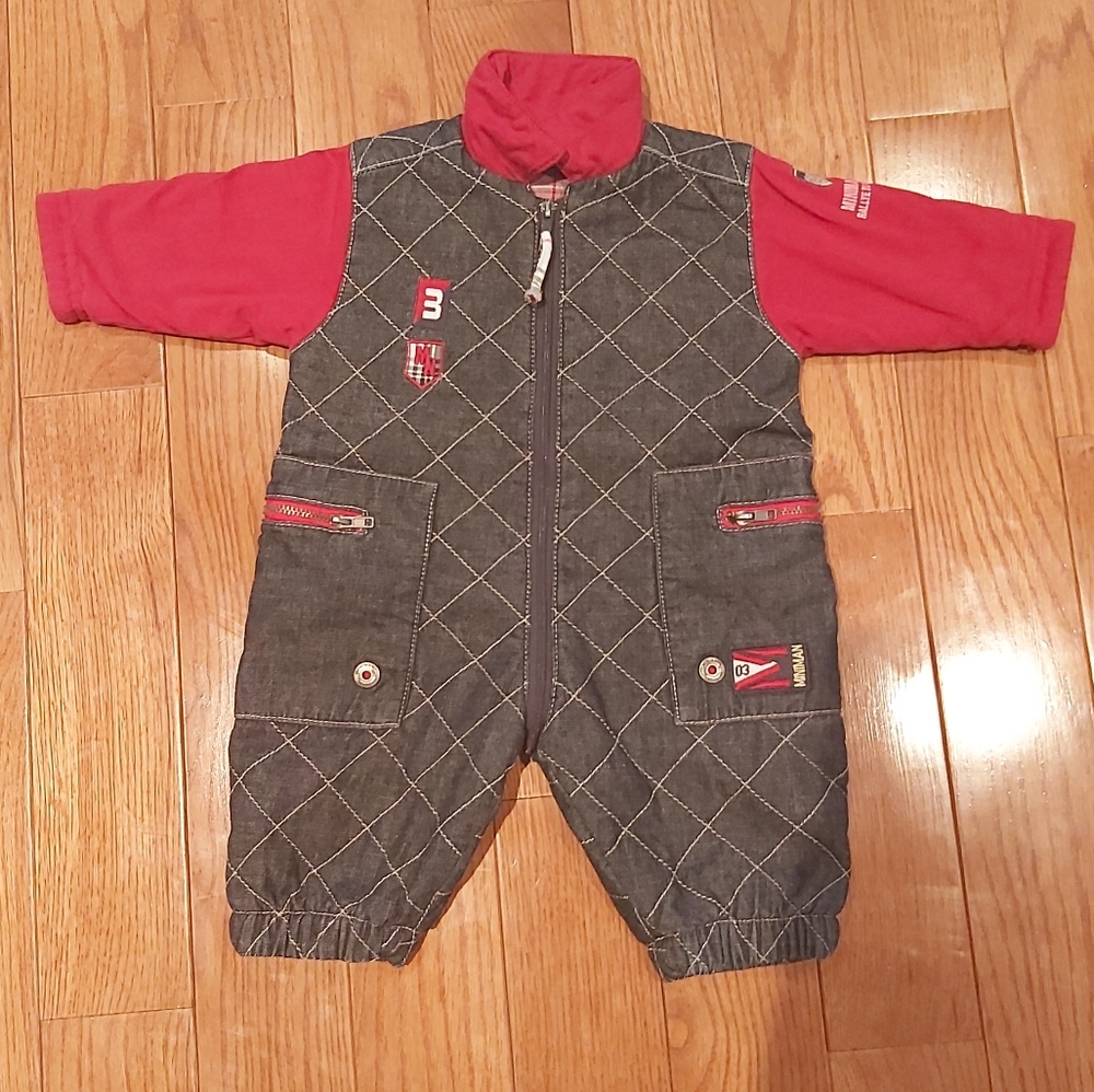 French super cute baby boys bodysuit